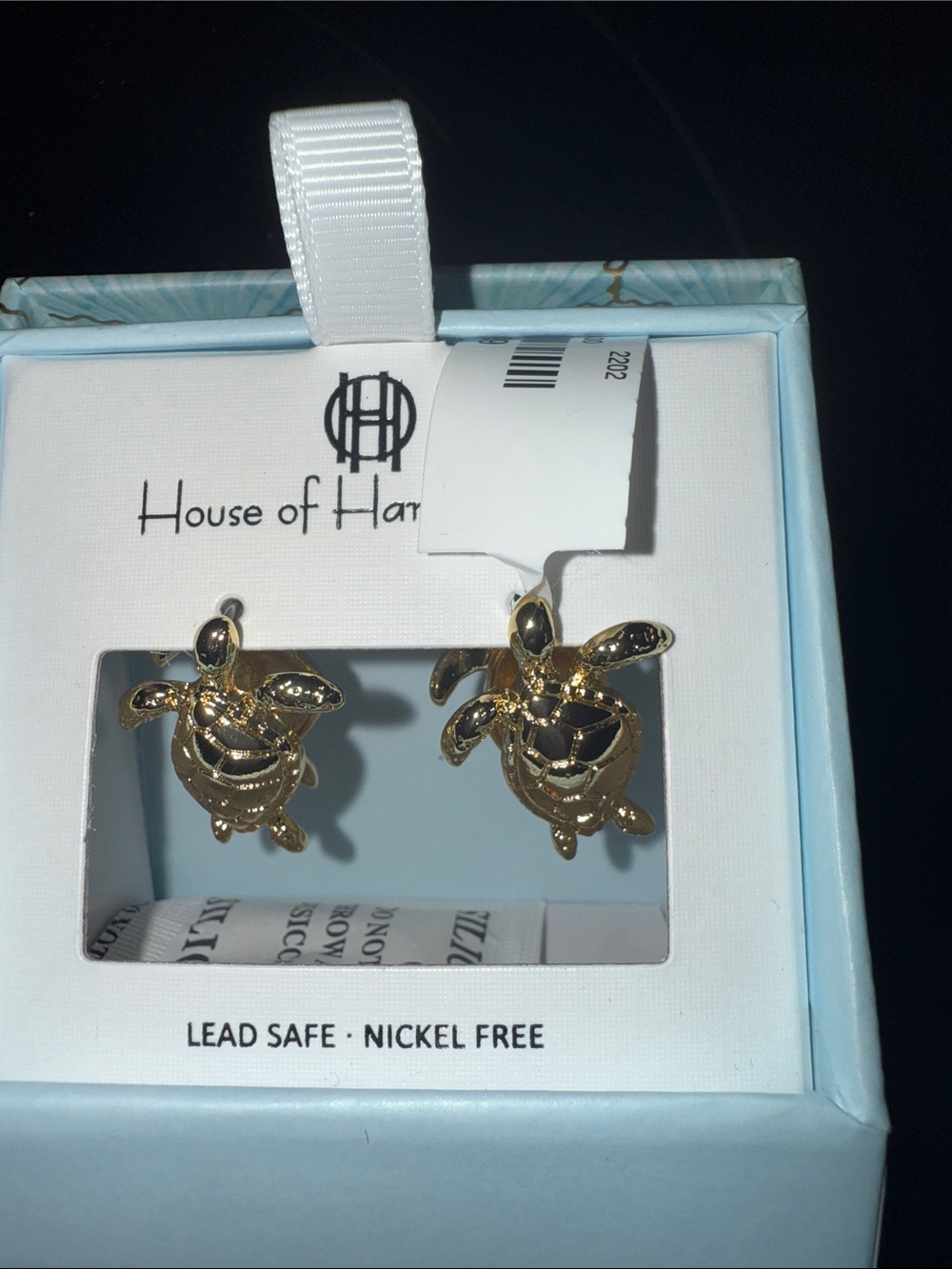 House of Harlow 1960 Gold Turtle Drop Earrings